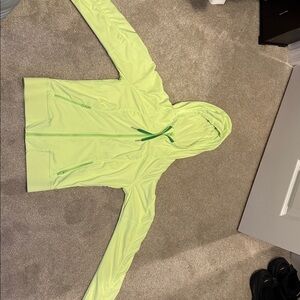 Lululemon Street To Studio Jacket Neon Lime Green Size 4